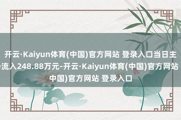 开云·Kaiyun体育(中国)官方网站 登录入口当日主力资金净流入248.88万元-开云·Kaiyun体育(中国)官方网站 登录入口