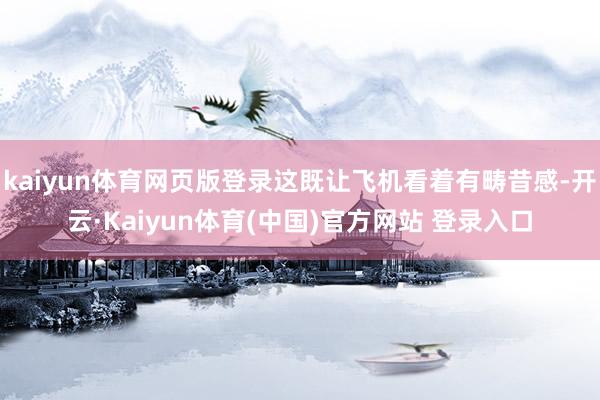 kaiyun体育网页版登录这既让飞机看着有畴昔感-开云·Kaiyun体育(中国)官方网站 登录入口