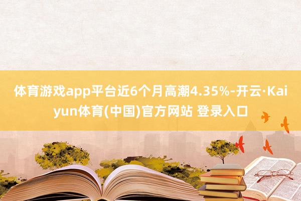 体育游戏app平台近6个月高潮4.35%-开云·Kaiyun体育(中国)官方网站 登录入口